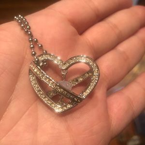 swarovski heart necklace